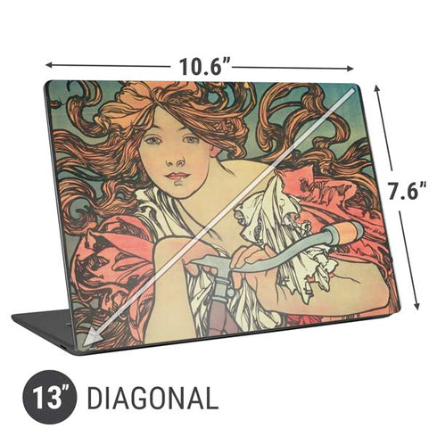 Alphonse Mucha Cycles Perfecta Universal Laptop 13in (10.6 x 7.6in) Skin